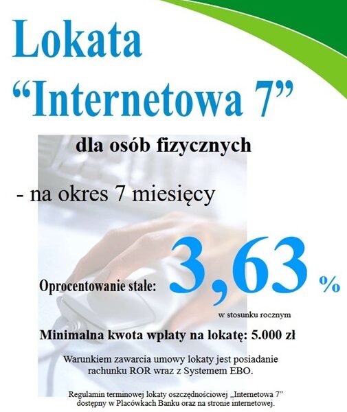 Lokata „Internetowa 7”